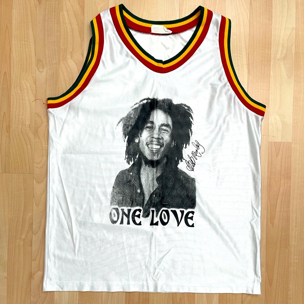 Bob Marley Rasta Jersey Rare*^